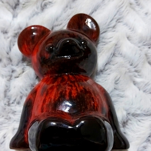 Vintage 1970s Canadian Pottery  Bear Piggy Bank - Picture 1 of 7